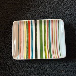 Striped Rectangular Tray